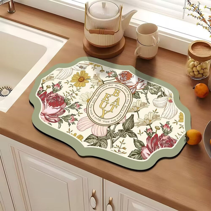 Elegant Decorative Kitchen Mat Stornfield