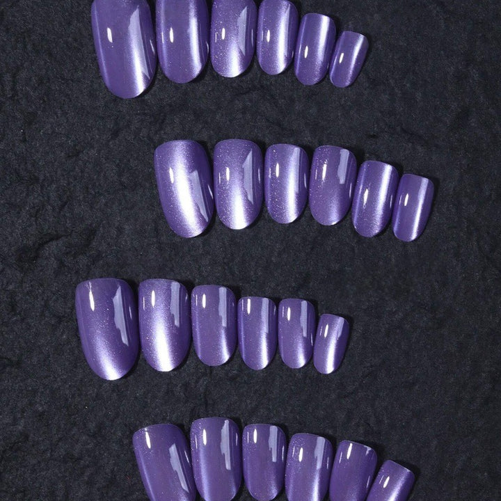 Elegant artificial nails with shimmering gradient effect Stornfield