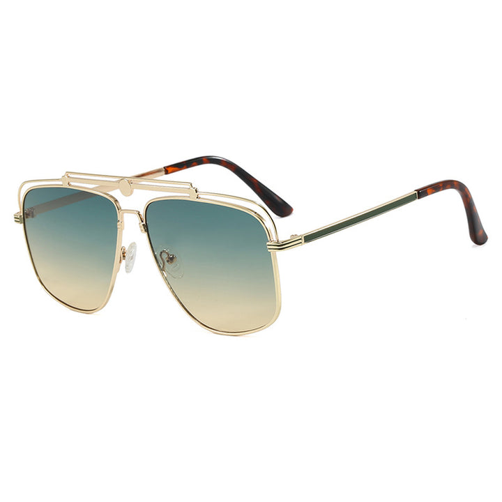 Women's elegant square sunglasses with gold accents Stornfield