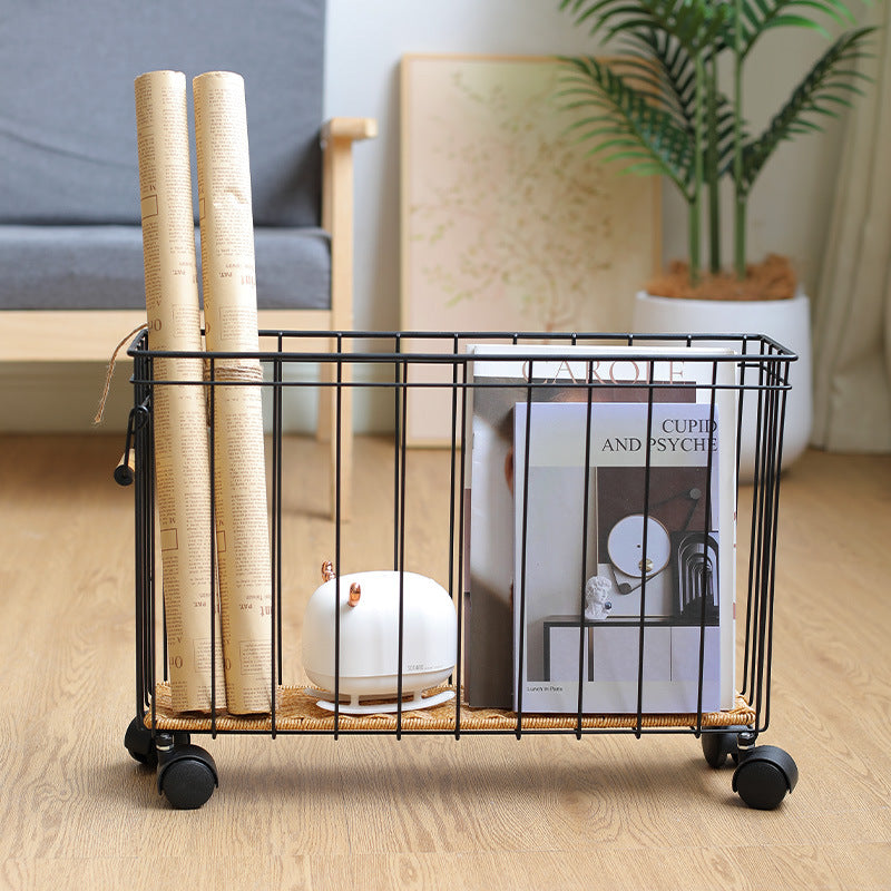 Unisex Modern Storage Basket with Wheels Stornfield