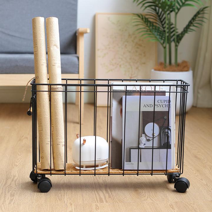 Unisex Modern Storage Basket with Wheels Stornfield