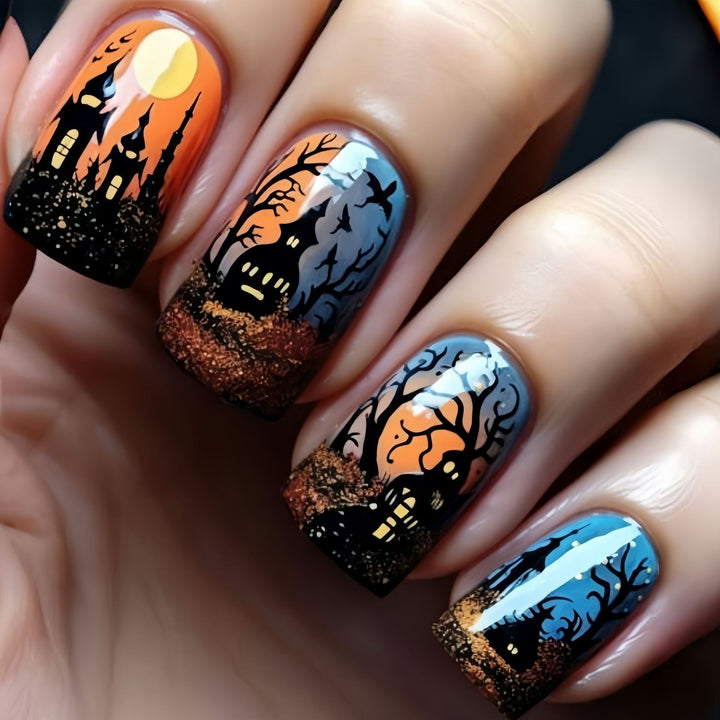 Artistic Halloween Themed Nail Art Stornfield