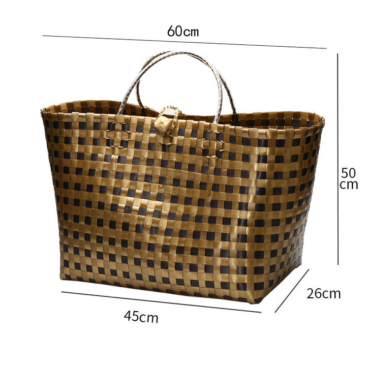 Large Capacity Woven Shopping Tote Stornfield