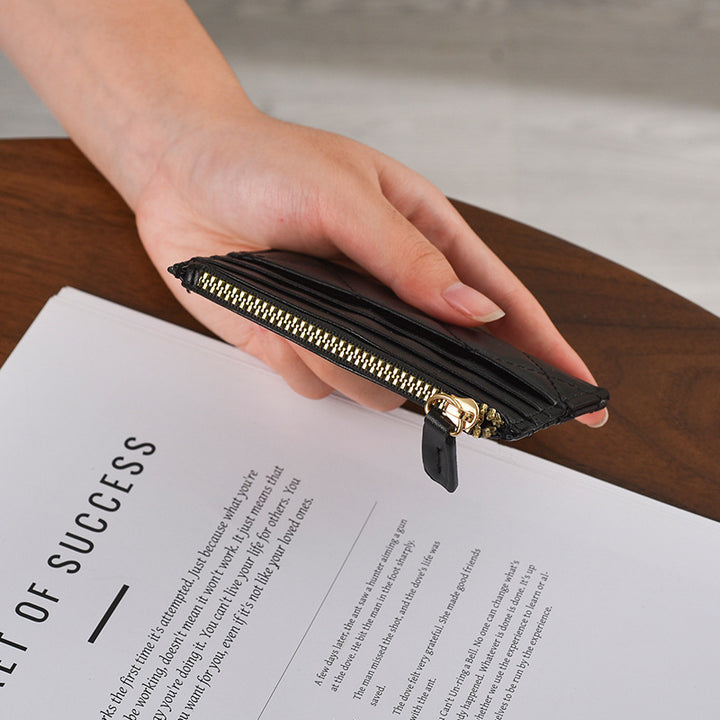 Quilted Leather Card Holder Stornfield