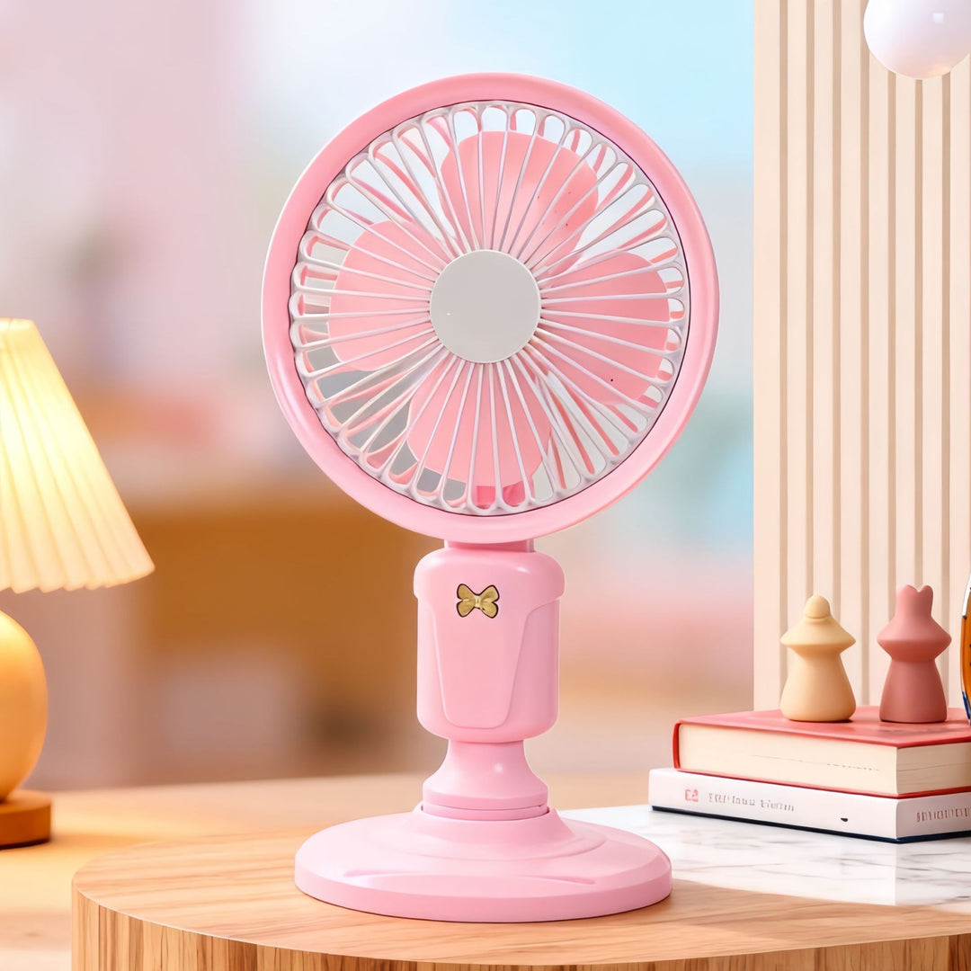 Ladies Portable Table Fan in Playful Design Stornfield