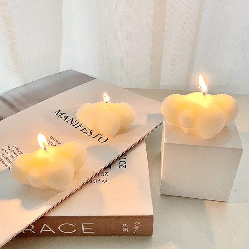 Sculptural Cloud-Form Natural Soy Scented Pendant Candle