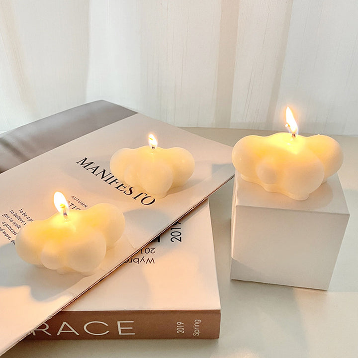 Sculptural Cloud-Form Natural Soy Scented Pendant Candle