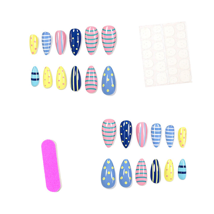 Artistic Patterned Nail Enhancements Stornfield