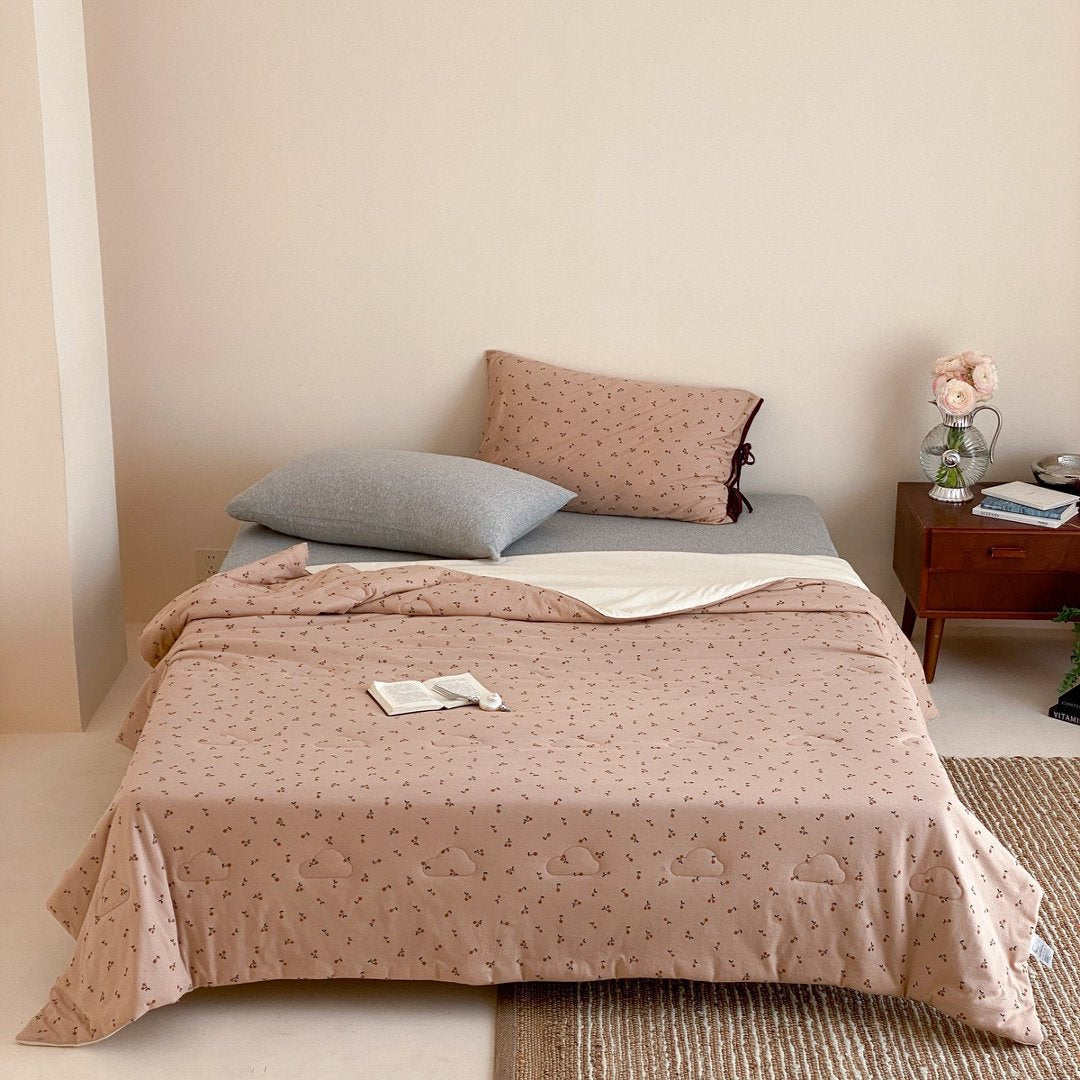 Playful Canine-Print Brushed Microfiber Duvet Cover Set with Smooth Grey Reverse and Envelope Pillowcase