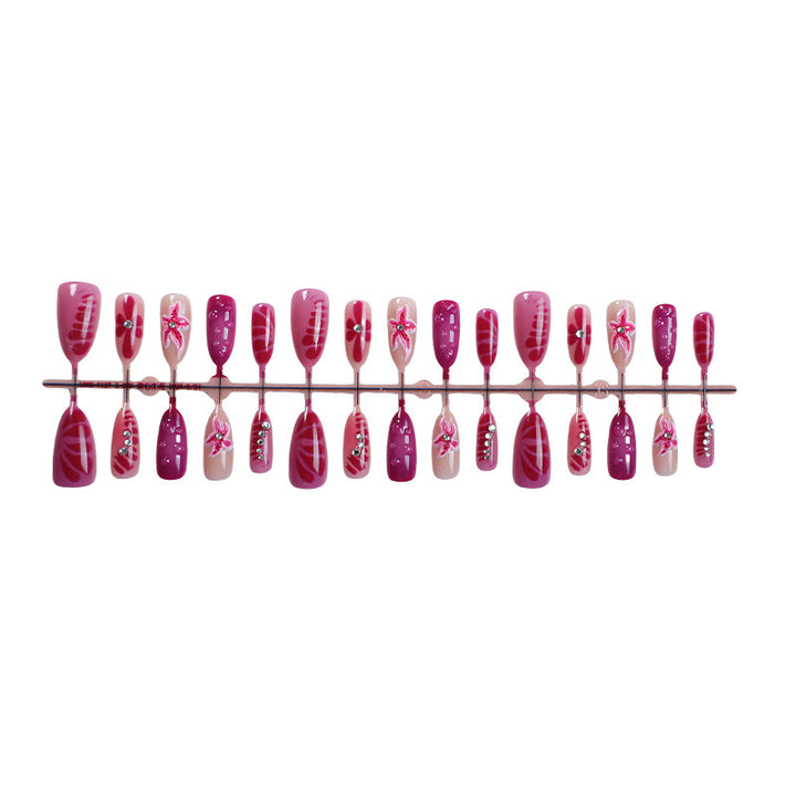 Elegant Floral Designs Press-On Nail Set Stornfield