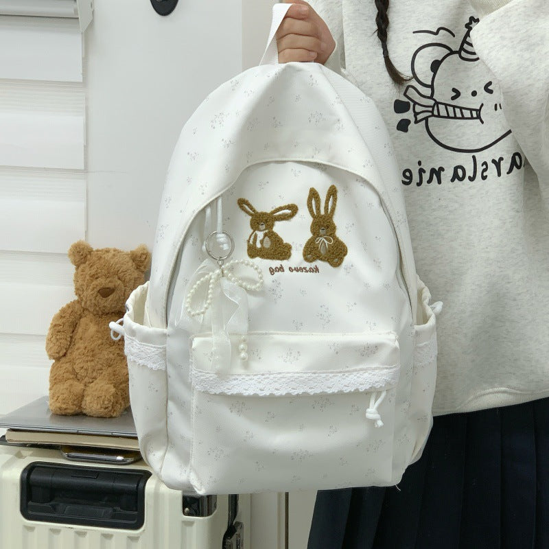 Cute Bunny-Themed Casual Backpack Stornfield