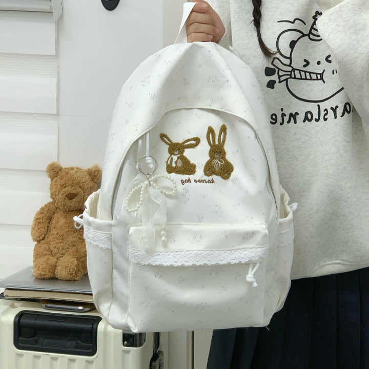 Cute Bunny-Themed Casual Backpack Stornfield