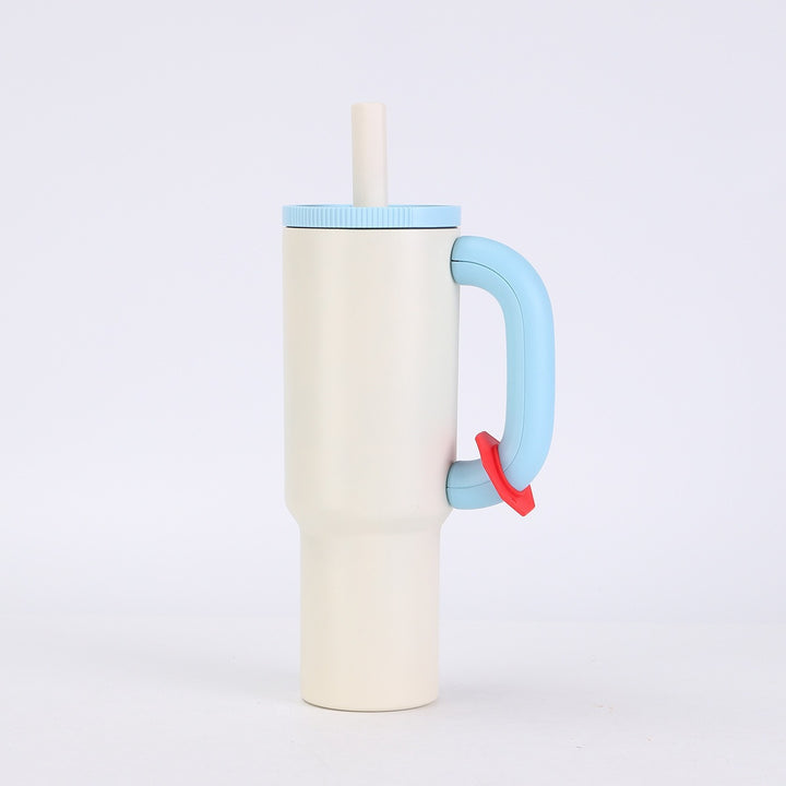 Ladies stylish insulated cup with straw Stornfield