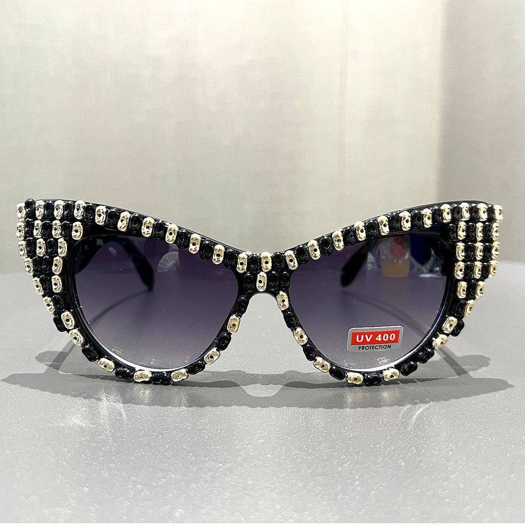Women Cat-Eye Sunglasses with Color Accented Frame Stornfield