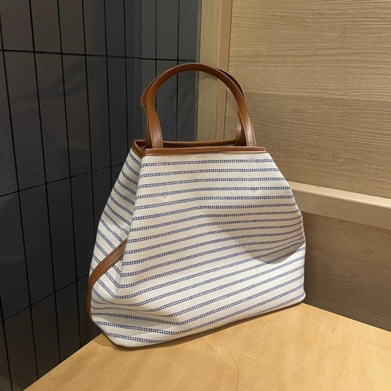 Striped Canvas Tote Bag Stornfield