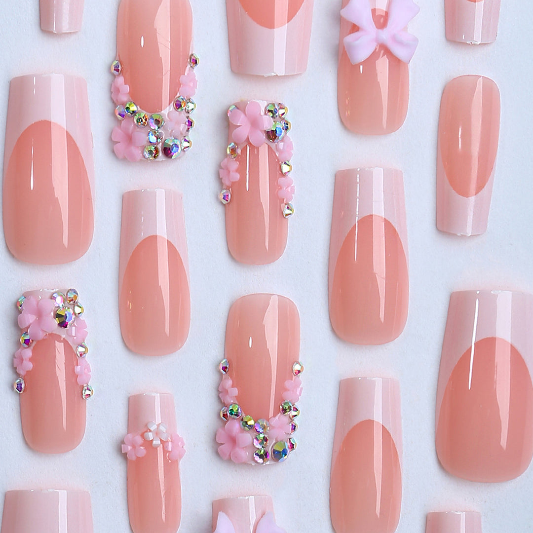 Artificial Nails with Floral Applications Stornfield