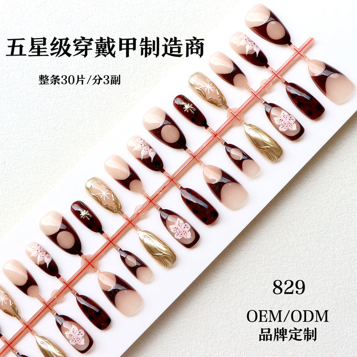 Elegant Designer Press-On Nail Art Collection Stornfield