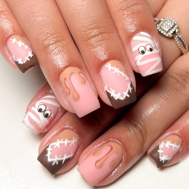 Artificial nail set with creative Halloween design Stornfield