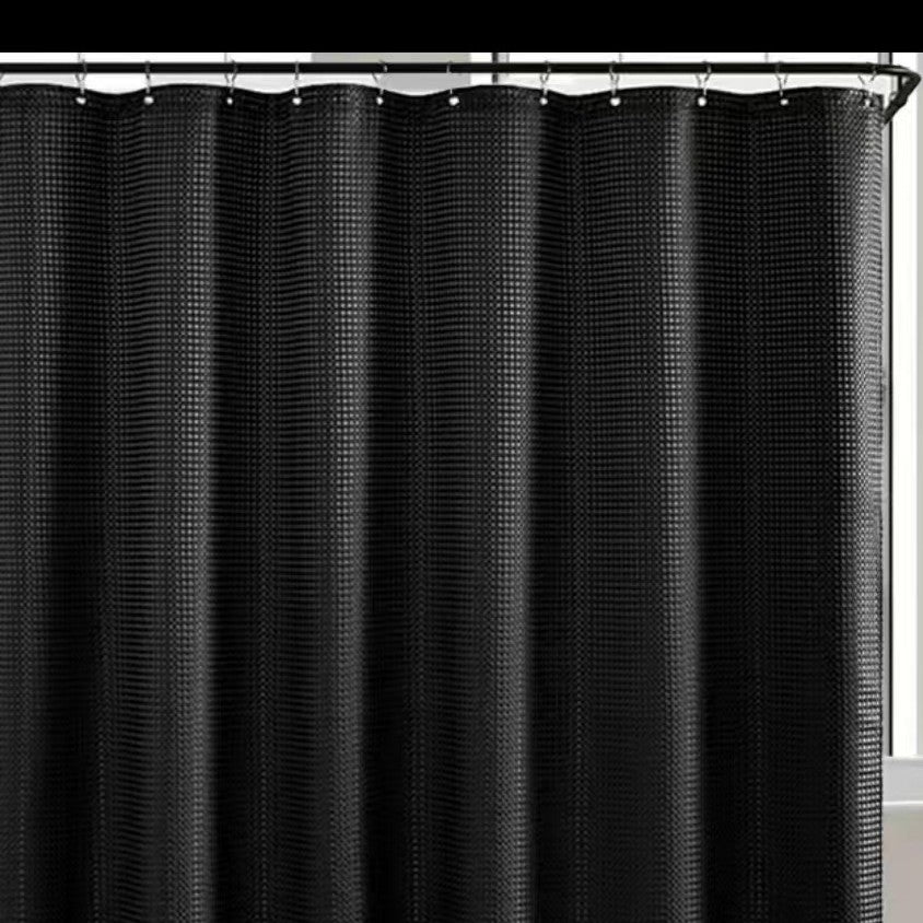 Textured Waterproof Shower Curtain Stornfield