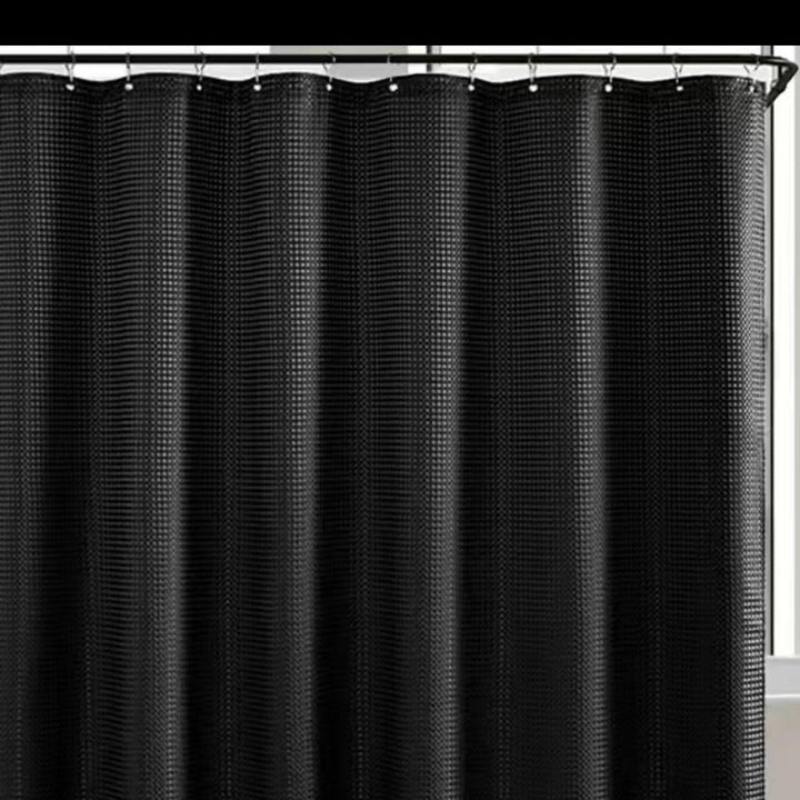 Textured Waterproof Shower Curtain Stornfield