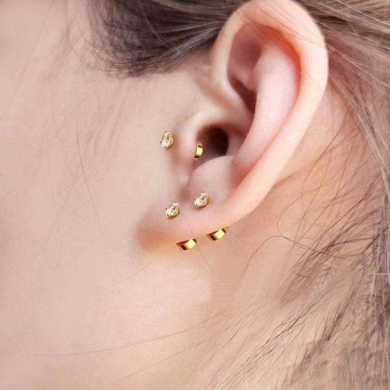 Ear studs with flat back | Stornfield