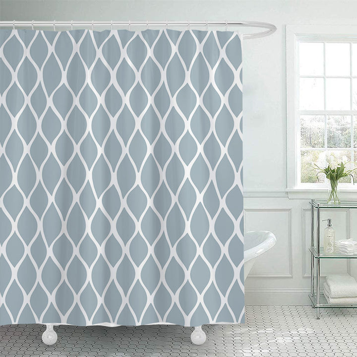 Modern Geometric Shower Curtain Stornfield