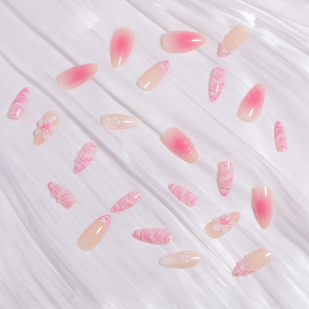 Glamorous Floral Ombre Press-On Nails Stornfield