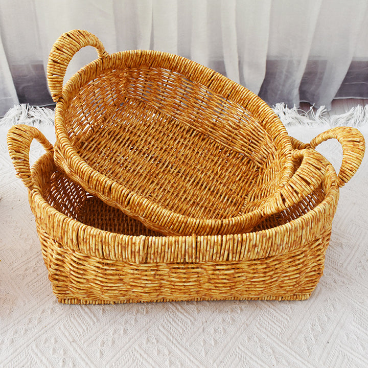 Handwoven Natural Storage Basket Stornfield