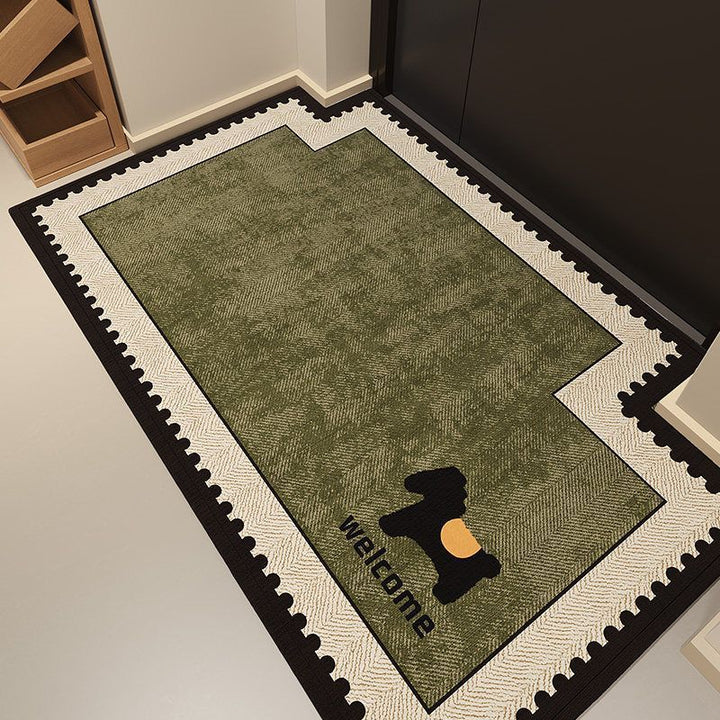 Cartoon-Themed Entryway Rug