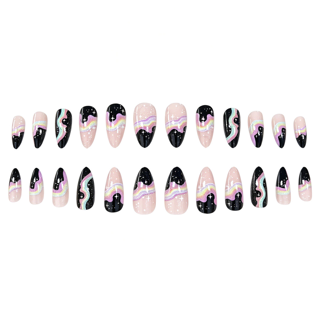Cosmic Gradient Nail Art Enhancements Stornfield