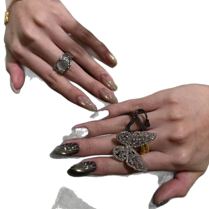 Elegant Stiletto Nail Art Extensions