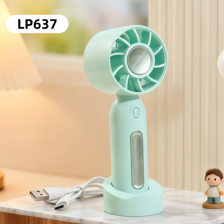 Women Portable Mini Fan with USB Charging Function and Flexible Adjustable Tilt Position Stornfield