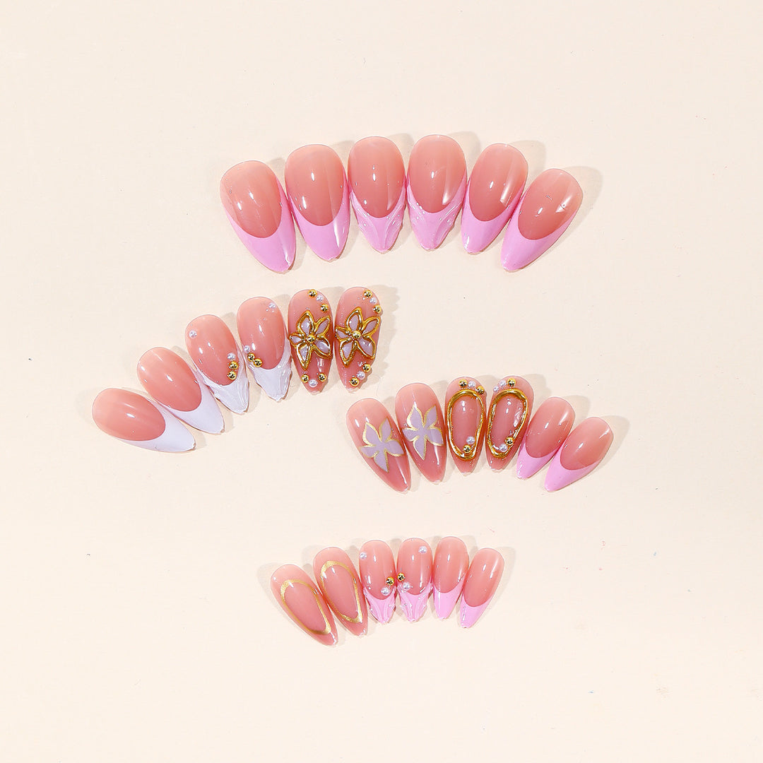 Luxury 3D Floral Nail Art Extensions Stornfield
