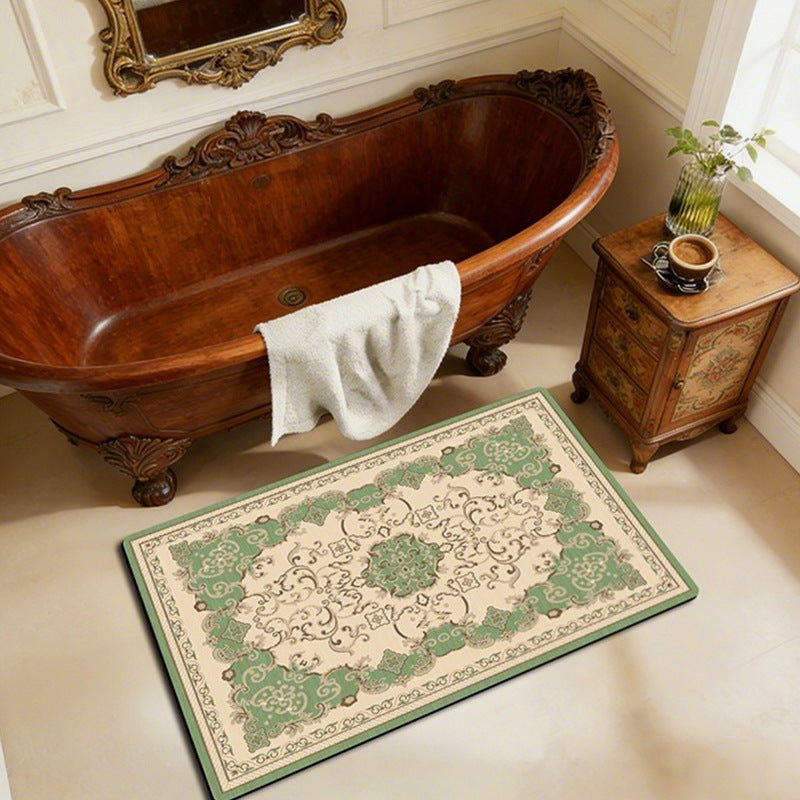 Elegant Vintage Floral Bath Mat Stornfield 1788245864