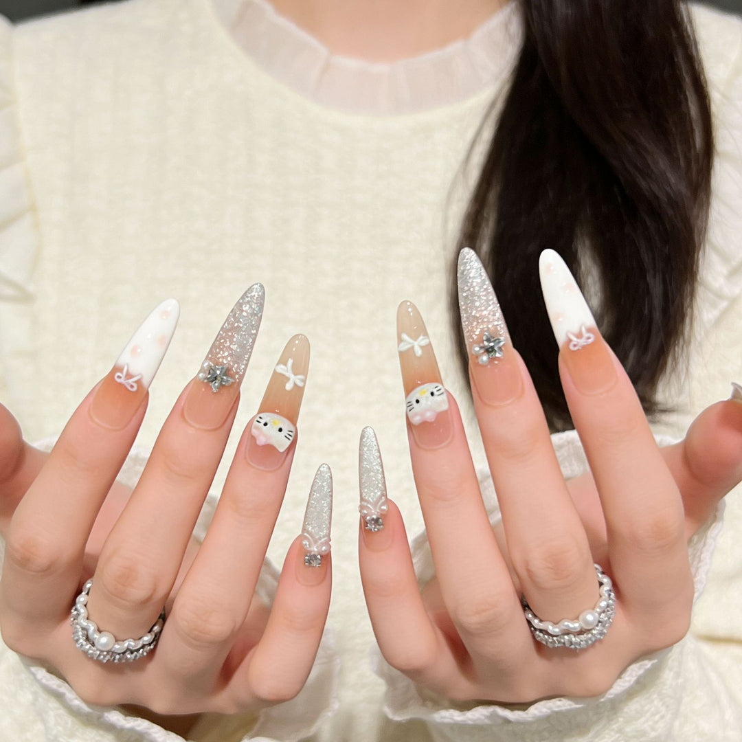 Decorative Premium Press-On Nail Extensions Stornfield