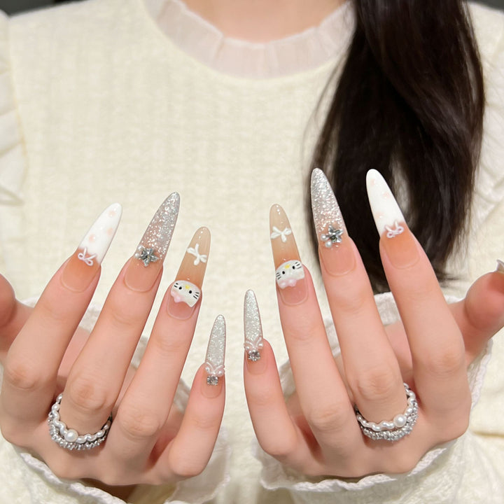 Decorative Premium Press-On Nail Extensions Stornfield