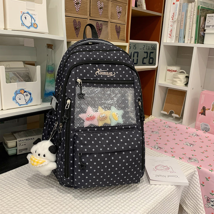 Stylish Star-Printed Multi-Functional Backpack Stornfield