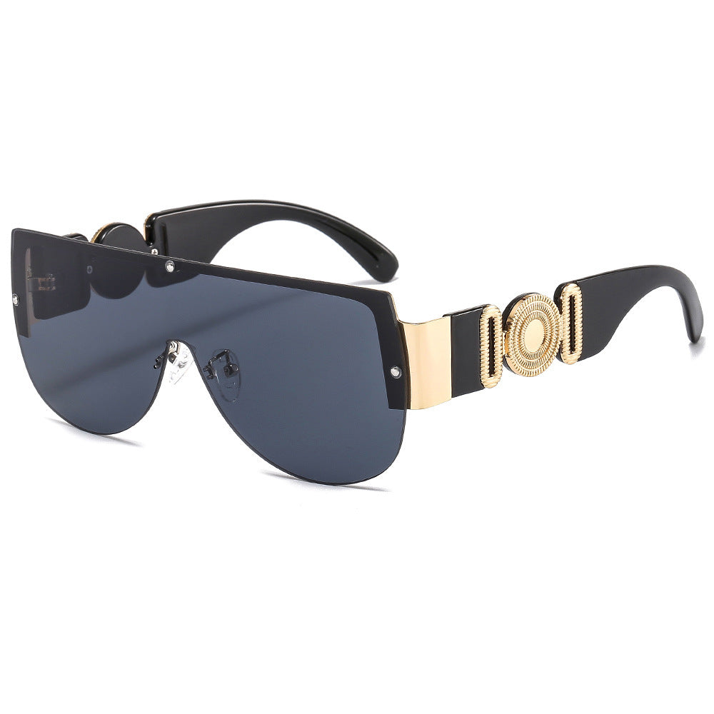 Women oversized sunglasses with luxurious gold accent Stornfield