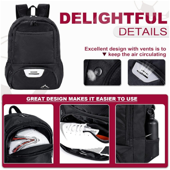 Multi-Functional Sports Backpack with Shoe Compartment Stornfield