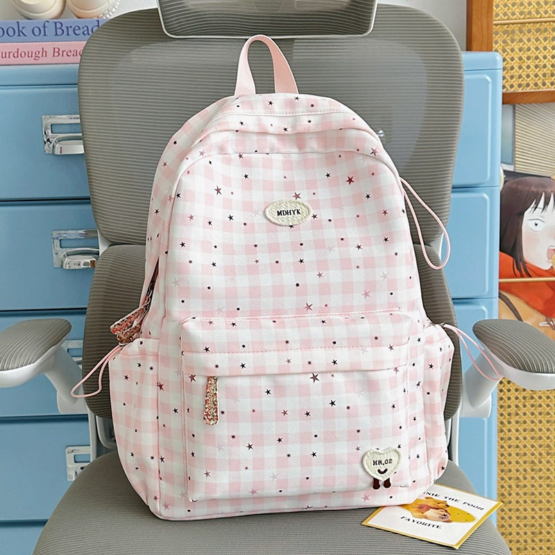 Stylish Checkered Mini Backpack Stornfield