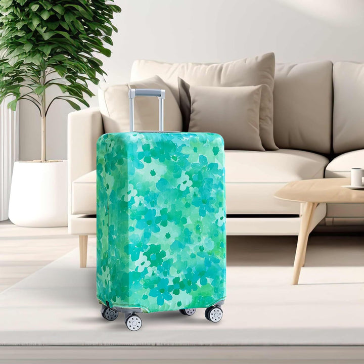 Unisex non-elastic suitcase protective cover with world travel design for hard-shell trolley and spinner wheels Stornfield