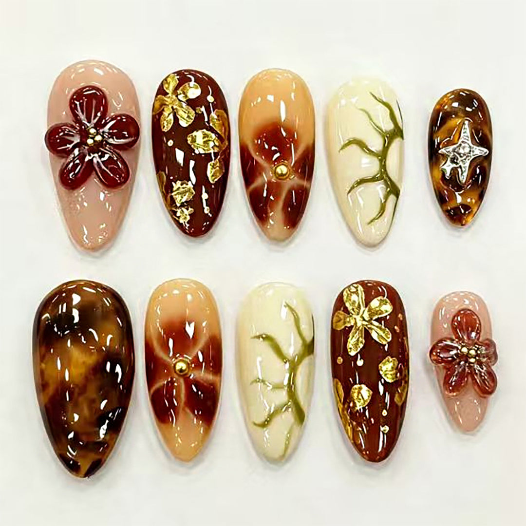 Artistic Press-On Nail Set