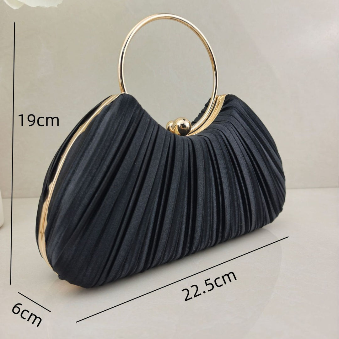 Elegant Pleated Evening Clutch
