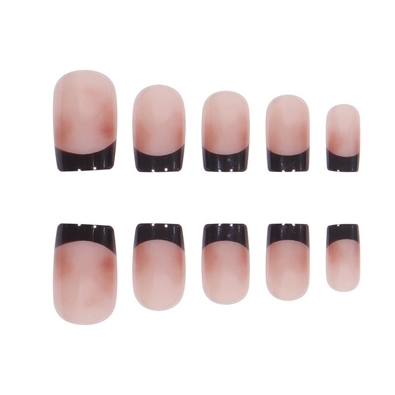 Elegant Ombre French Tip Press-On Nails Stornfield