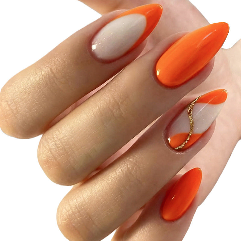 Premium Stylish Press-On Nail Set with Elegant Design Elements Stornfield