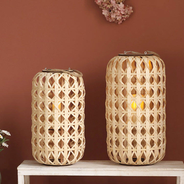 Handcrafted lantern in natural design Stornfield