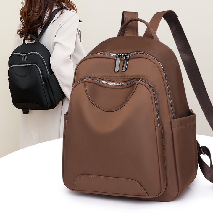 Sleek Minimalist Zip-Front Backpack Stornfield