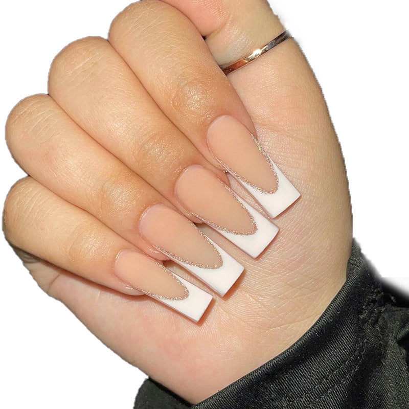 Elegant French Tip Nail Extensions Stornfield