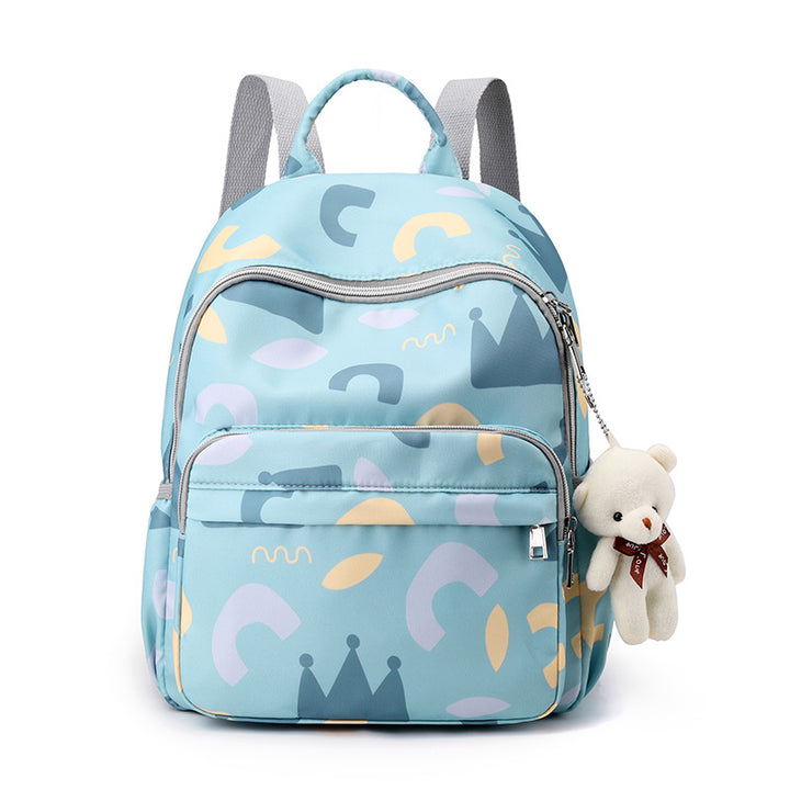 Backpack with Botanical Print and Multifunctional Compartments Stornfield