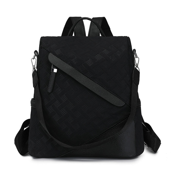 Elegant Textured Leather Backpack Stornfield